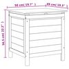 vidaXL Μπαούλο Αποθ. Κήπου Λευκό 50 x 49 x 56,5 εκ. Μασίφ Ξύλο Ελάτης