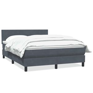 vidaXL Box Spring &Kappa;&rho;&epsilon;&beta;ά&tau;&iota; &mu;&epsilon; &sigma;&tau;&rho;ώ&mu;&alpha; &Sigma;&kappa;&omicron;ύ&rho;&omicron; &gamma;&kappa;&rho;&iota; 140x220 cm &Beta;&epsilon;&lambda;&omicron;ύ&delta;&iota;&nu;&omicron;