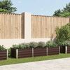 vidaXL Ζαρντινιέρα Υπερυψωμένη Καφέ 240x80x45 εκ. Γαλβανισμ. Χάλυβας