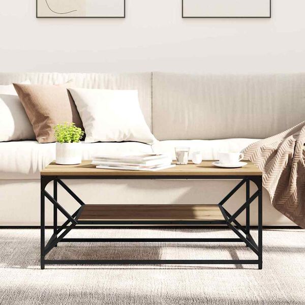 vidaXL &Tau;&rho;&alpha;&pi;&epsilon;&zeta;ά&kappa;&iota; &sigma;&alpha;&lambda;&omicron;&nu;&iota;&omicron;ύ Artisan Oak 90 x 50 x 40 cm