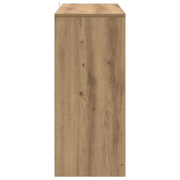 vidaXL Μπουφές Αρτισιανή Δρυς 102x33x75 εκ. από Επεξεργασμένο Ξύλο
