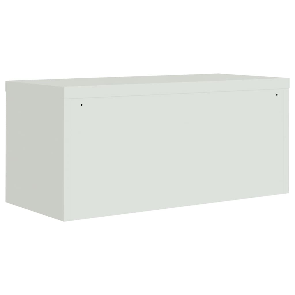 vidaXL Αρχειοθήκη Αν. Γκρι 90 x 40 x 130 εκ. Ατσάλινη