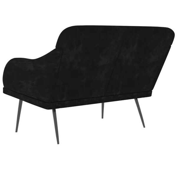 vidaXL Πάγκος Μαύρος 110x76x80 εκ. Βελούδινος