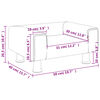 vidaXL Καναπές Παιδικός κρεμ 50 x 40 x 26,5 εκ. από Βελούδο
