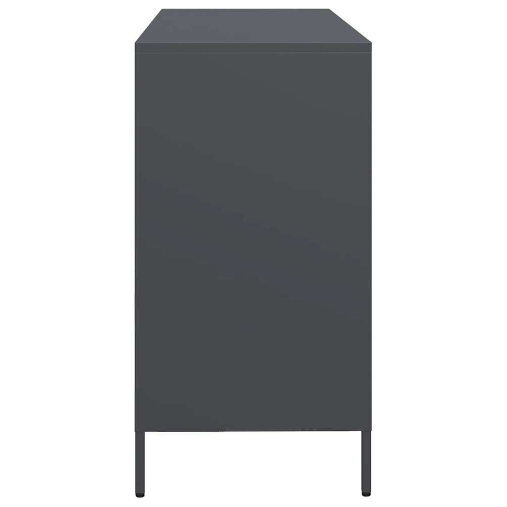 vidaXL Ντουλάπι Ανθρακί 135x39x73,5 εκ. από Χάλυβα Ψυχρής Έλασης