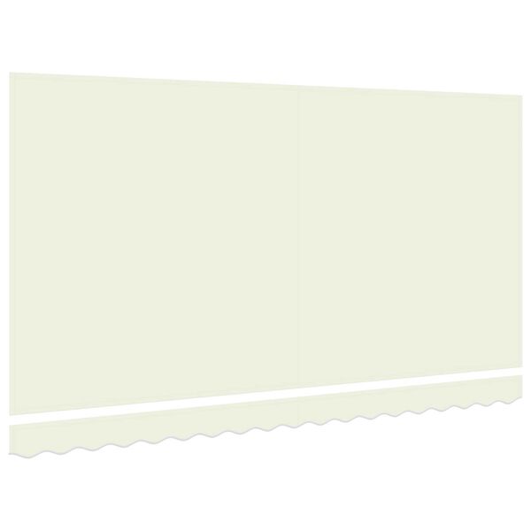 vidaXL Ύφασμα αντικατάστασης τέντας Κρεμ 400 x 200 cm Καραβόπανο