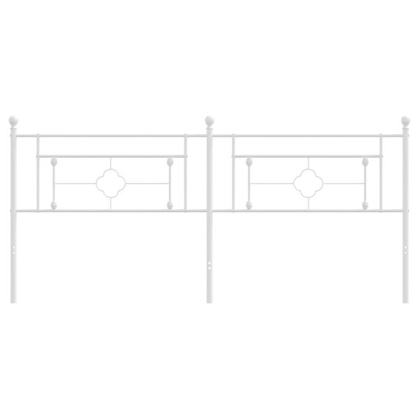 vidaXL Κεφαλάρι Λευκό 200 εκ. Μεταλλικό