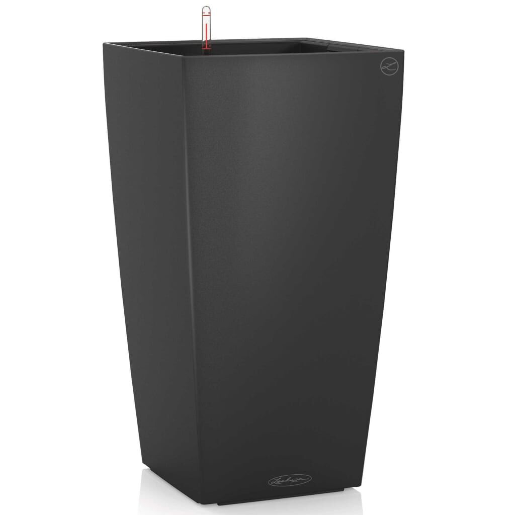 LECHUZA Γλάστρα Cubico Color 40 ALL-IN-ONE Σκούρο Γκρι 13158