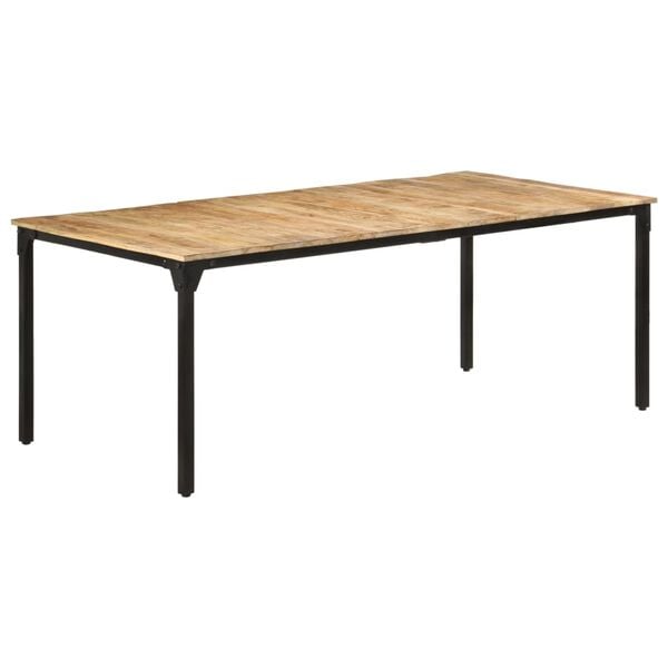 vidaXL Τραπεζαρία 200 x 100 x 76 εκ. από Ακατέργαστο Ξύλο Μάνγκο