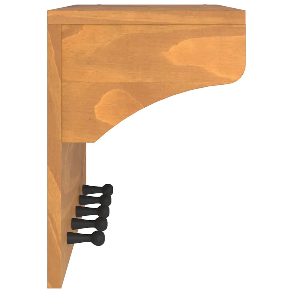 vidaXL Επίτοιχη κρεμάστρα παλτών SANDNES 87x30x42 εκ. Πεύκο μασίφ ξύλο