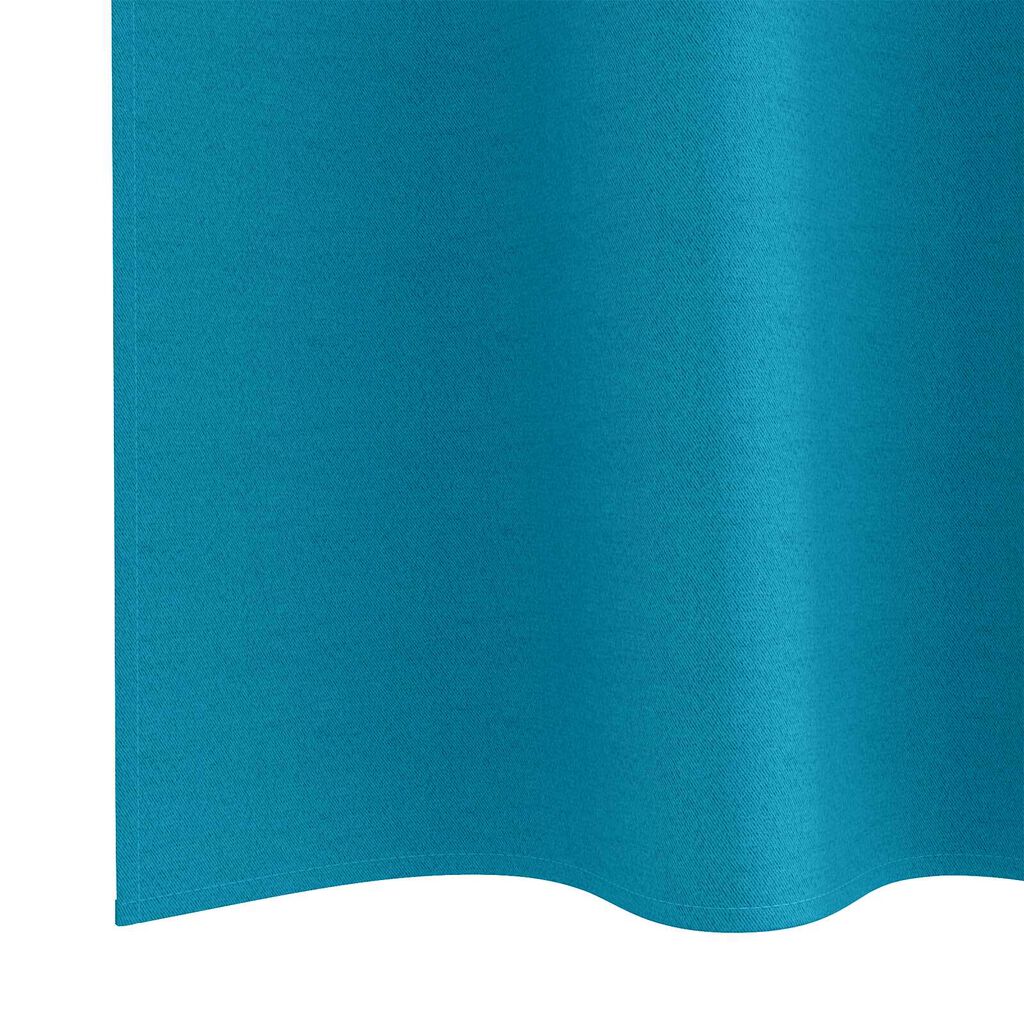 vidaXL Κουρτίνες με κουρτίνες 2 pcs Τιρκουάζ 225 x 140 εκ. Πολυεστέρας