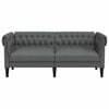 vidaXL Καναπές Chesterfield Σκούρο γκρι 182.5 x 74.5 x 74.5 εκατοστά