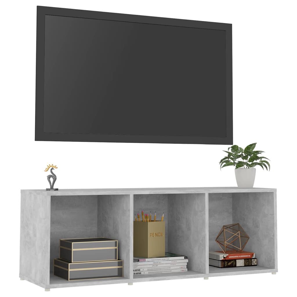 vidaXL Έπιπλο Τηλεόρασης Γκρι Σκυρ. 107 x 35 x 37 εκ. από Επεξ. Ξύλο