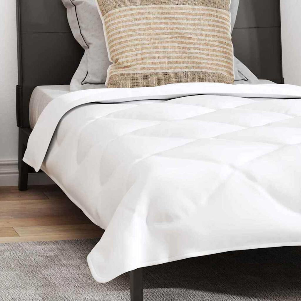 vidaXL Πάπλωμα με μαξιλάρι Λευκό 135 x 200 cm Μικροΐνες