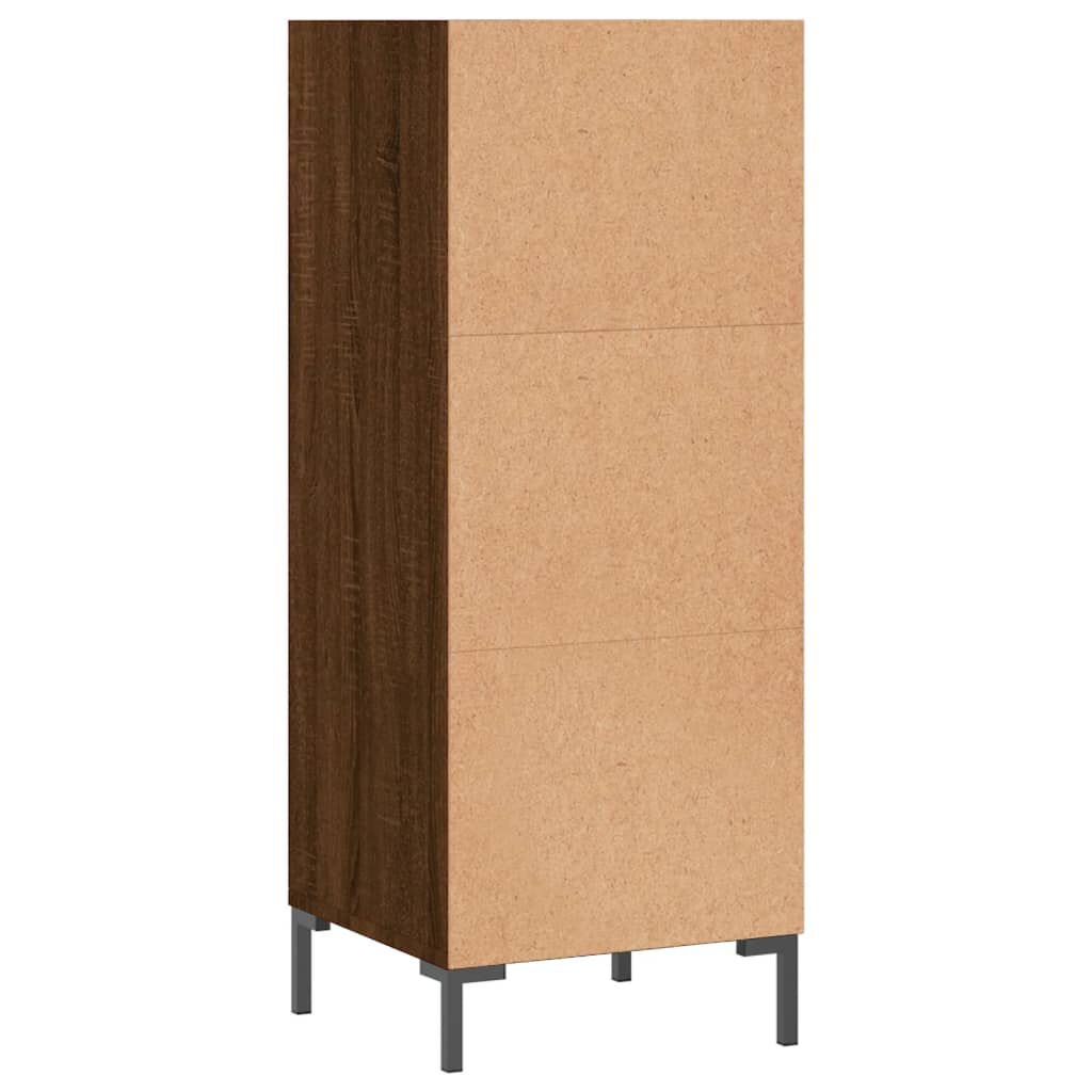 vidaXL Ντουλάπι Καφέ Δρυς 34,5x32,5x90 εκ. Επεξεργασμένο Ξύλο