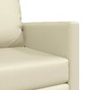vidaXL Καναπές-Κρεβάτι Δαπέδου 2 σε 1 Κρεμ 112x174x55 εκ. Συνθ. Δέρμα