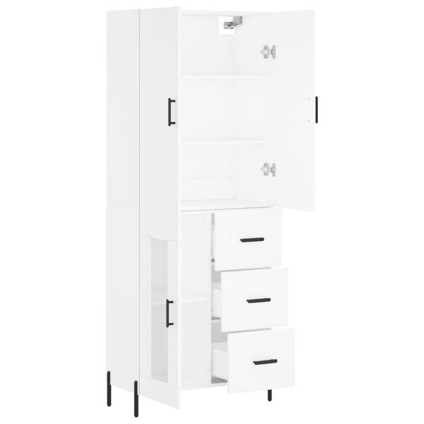 vidaXL Ντουλάπι Λευκό 69,5x34x180 εκ. από Επεξεργασμένο Ξύλο