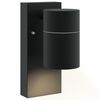 vidaXL Εξωτερικά Φωτιστικά Τοίχου 2 pcs Μαύρο 6.5 x 10.5 x 16 εκ.