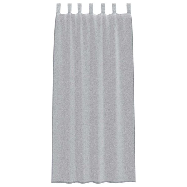 vidaXL Κουρτίνες 2 pcs Σκούρο γκρι 140 x 225 cm Πολυεστέρας