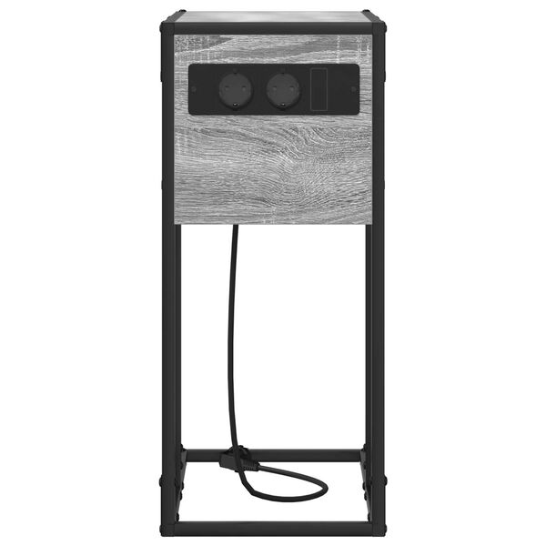 vidaXL Κομοδίνο Γκρι sonoma 41.5 x 26 x 60.5 εκ Επεξεργασμένο ξύλο