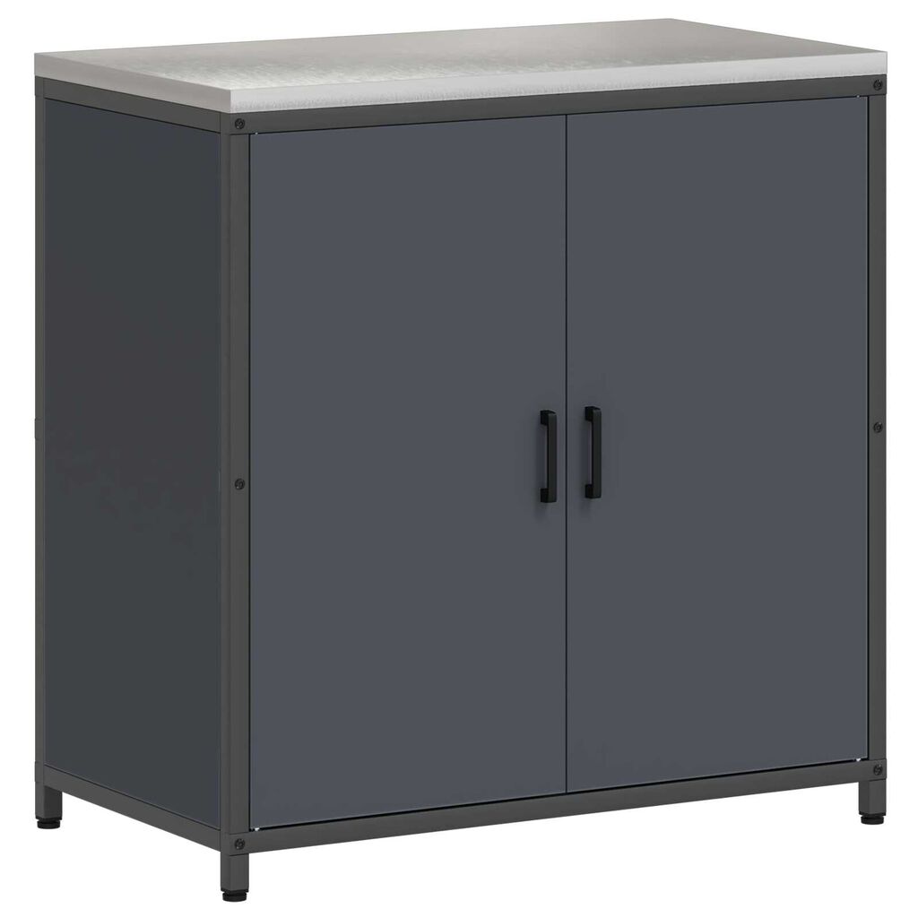 vidaXL Σετ Αποθήκευσης Κουζίνας 2 pcs Ανθρακί 150 x 50 x 92 εκ.