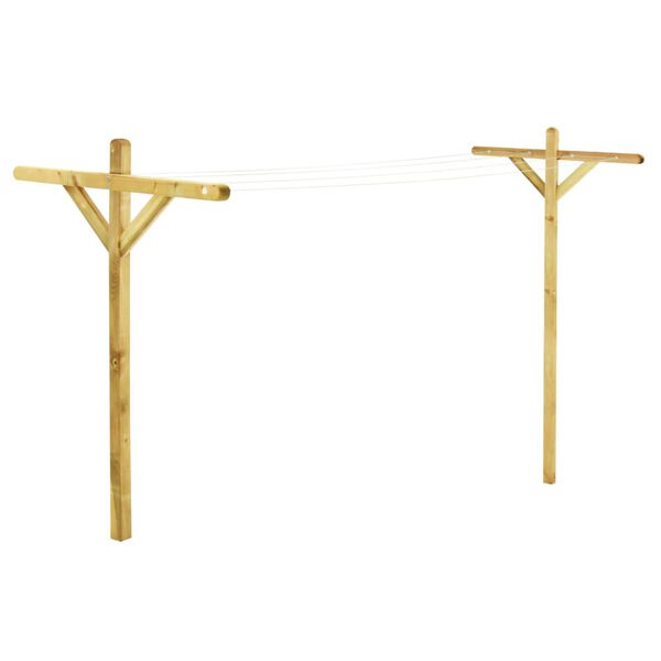 vidaXL Απλώστρα με 2 Βάσεις 120x170 εκ. Εμποτισμένο Ξύλο Πεύκου