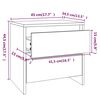 vidaXL Κομοδίνο Γκρι Sonoma 45 x 34,5 x 44,5 εκ. από Μοριοσανίδα