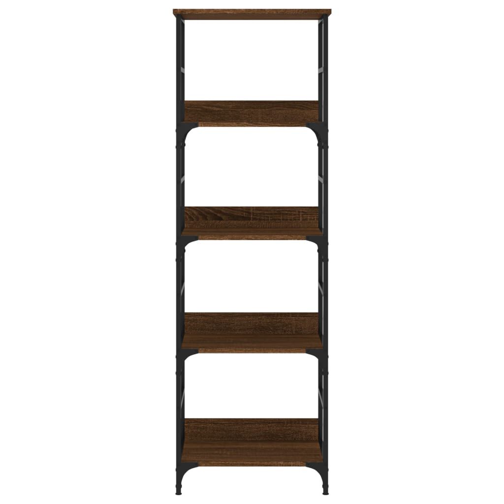 vidaXL Βιβλιοθήκη Καφέ Δρυς 50x33x153 εκ. Επεξεργασμένο Ξύλο