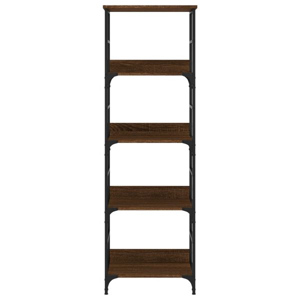 vidaXL Βιβλιοθήκη Καφέ Δρυς 50x33x153 εκ. Επεξεργασμένο Ξύλο