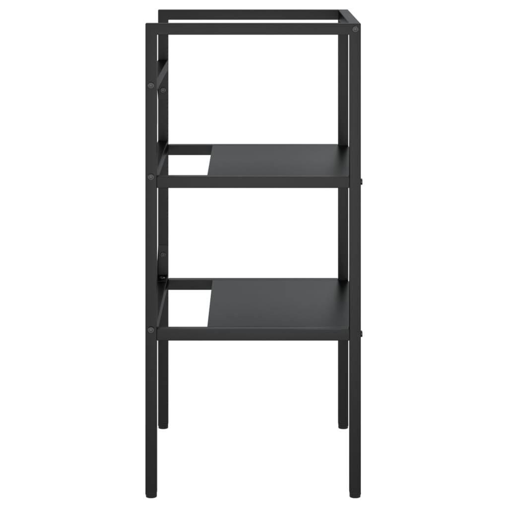vidaXL Έπιπλο Μπάνιου Μαύρο 40 x 38 x 83 εκ. Σιδερένιο