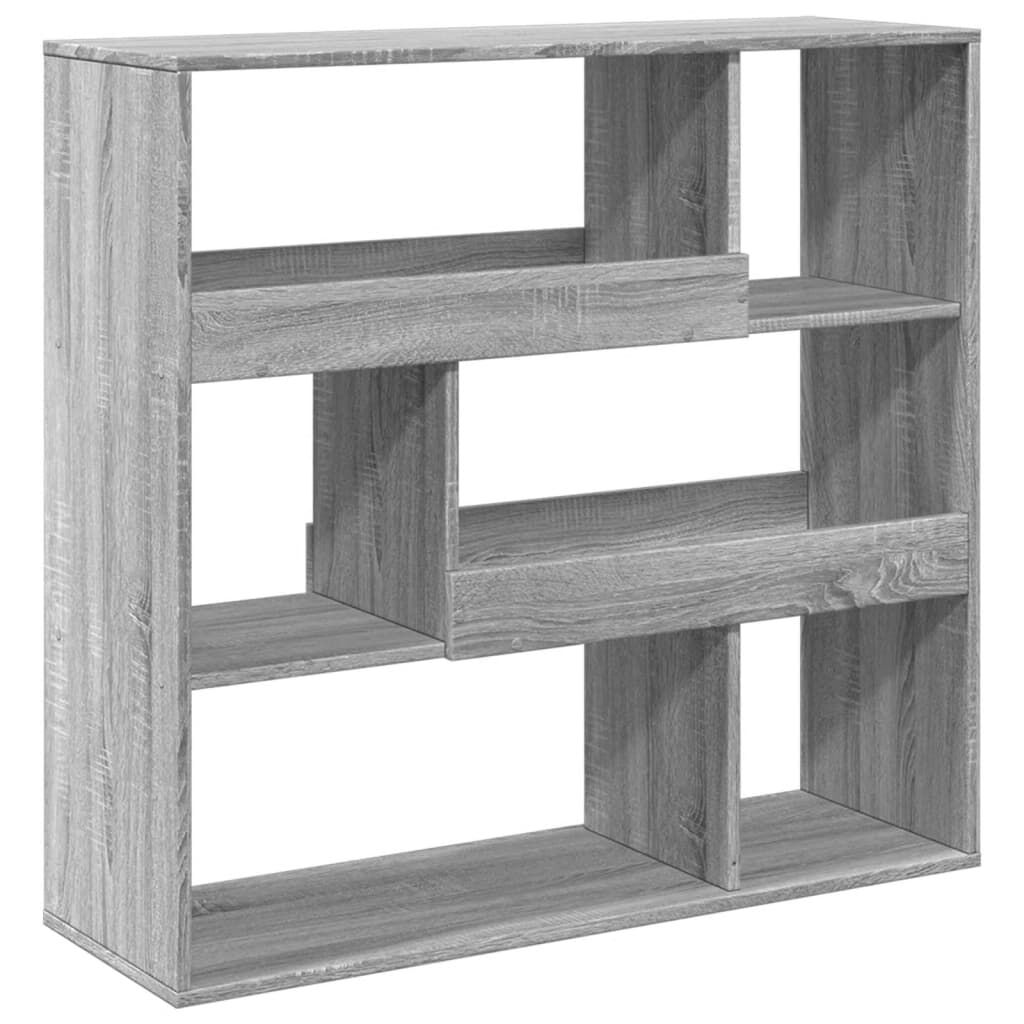 vidaXL Βιβλιοθήκη/Διαχωριστικό Χώρου Γκρι Sonoma 100x33x94,5 εκ.