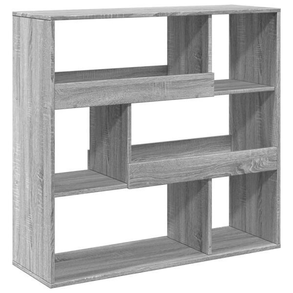 vidaXL Βιβλιοθήκη/Διαχωριστικό Χώρου Γκρι Sonoma 100x33x94,5 εκ.