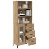 vidaXL Highboard Artisan Oak 69,5 x 34 x 180 &epsilon;&kappa;. &Epsilon;&pi;&epsilon;&xi;&epsilon;&rho;&gamma;&alpha;&sigma;&mu;έ&nu;&omicron; &xi;ύ&lambda;&omicron;