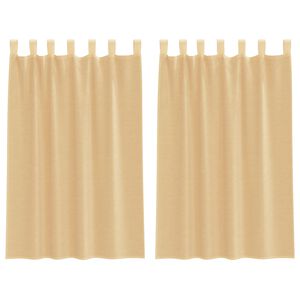 vidaXL &Kappa;&omicron;&upsilon;&rho;&tau;ί&nu;&epsilon;&sigmaf; Voile &mu;&epsilon; &beta;&rho;ό&chi;&omicron;&upsilon;&sigmaf; 2 &tau;&epsilon;&mu;ά&chi;&iota;&alpha; Ά&mu;&mu;&omicron;&sigmaf; 140x175 cm