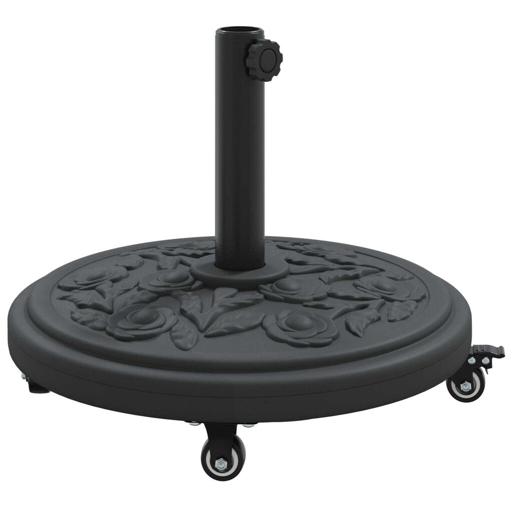 vidaXL Βάση Παρασίδας με Ρόδες για Πόλους Ø38-48 mm, 13 kg, Στρογγυλή