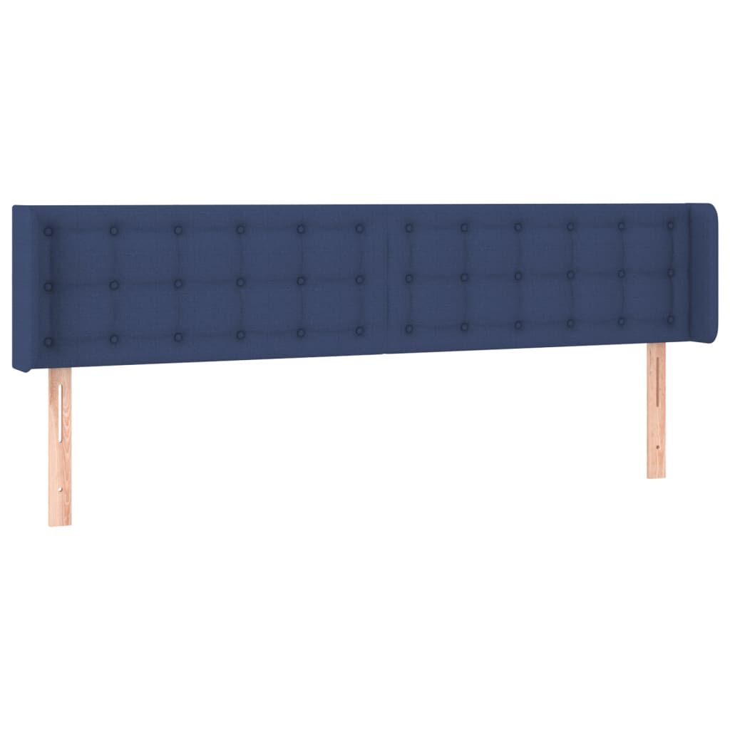 vidaXL Κεφαλάρι με Πτερύγια Μπλε 203x16x78/88 εκ. Υφασμάτινο