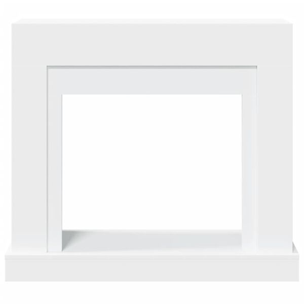 vidaXL Πλαίσιο Τζακιού Λευκό 100x30x87,5 εκ. από Επεξ. Ξύλο