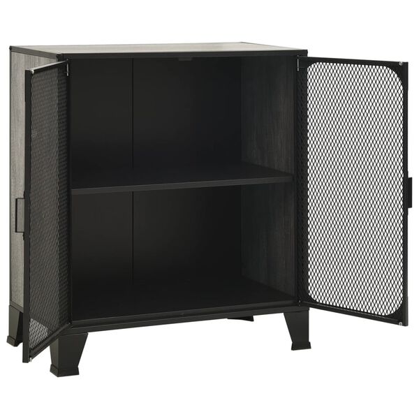 vidaXL Ντουλάπι Αποθήκευσης Γκρι 72 x 36 x 82 εκ. Μέταλλο / MDF