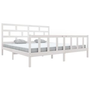 vidaXL &Pi;&lambda;&alpha;ί&sigma;&iota;&omicron; &Kappa;&rho;&epsilon;&beta;&alpha;&tau;&iota;&omicron;ύ &Lambda;&epsilon;&upsilon;&kappa;ό 180x200&epsilon;&kappa;. &Mu;&alpha;&sigma;ί&phi; &Xi;ύ&lambda;&omicron; &Pi;&epsilon;ύ&kappa;&omicron;&upsilon; Super King