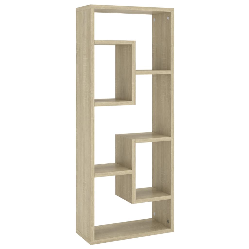 vidaXL Ραφιέρα Τοίχου Sonoma Δρυς 36x16x90 εκ. από Επεξεργασμένο Ξύλο