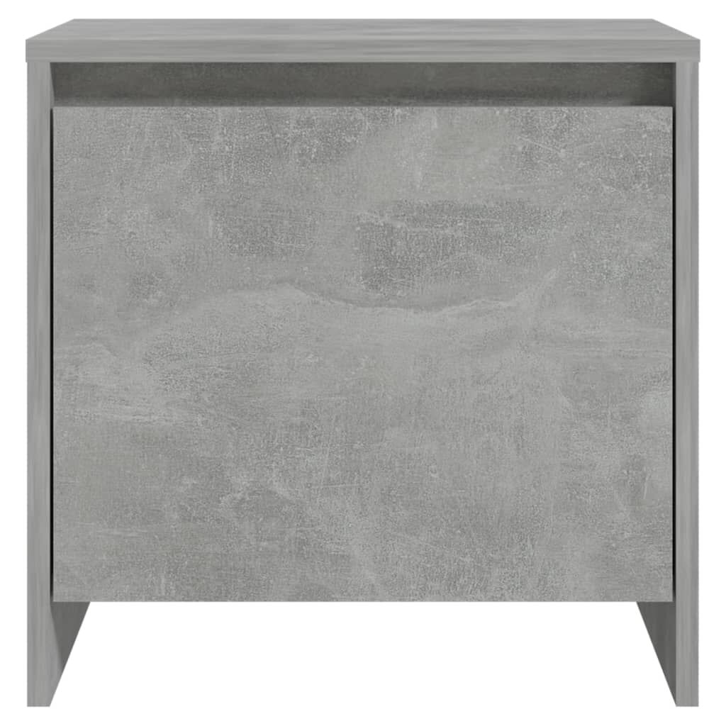 vidaXL Κομοδίνο Γκρι Σκυροδέματος 45x34x44,5 εκ. από Επεξεργ. Ξύλο