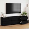 vidaXL Ντουλάπι TV Μαύρο 182 x 34 x 50 εκ