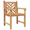 vidaXL Καρέκλες Κήπου 2 pcs Καφέ 58 x 60 x 90 εκ Μασίφ ξύλο teak