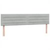 vidaXL Κρεβάτι Boxspring με Στρώμα Ανοιχτό Γκρι 180x210 εκ. Βελούδινο
