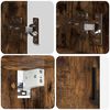 vidaXL Σετ Επίπλων Μπάνιου 4 pcs Καπνιστή δρυς 61 x 35 x 64 εκ.