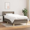vidaXL &Kappa;&rho;&epsilon;&beta;ά&tau;&iota; Boxspring &mu;&epsilon; &Sigma;&tau;&rho;ώ&mu;&alpha; Taupe 90x200 &epsilon;&kappa;. &Upsilon;&phi;&alpha;&sigma;&mu;ά&tau;&iota;&nu;&omicron;