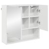 vidaXL Σετ Επίπλων Μπάνιου 3 pcs Γυαλιστερό λευκό 61 x 35 x 64 εκ.