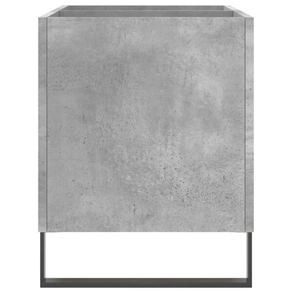 vidaXL Δισκοθήκη Γκρι Σκυροδέματος 74,5x38x48 εκ. Επεξεργασμένο Ξύλο