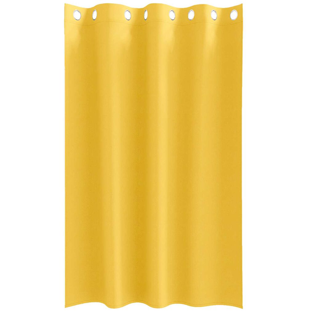 vidaXL Κουρτίνες 2 pcs κίτρινο μουσταρδί 175 x 140 εκ. Πολυεστέρας