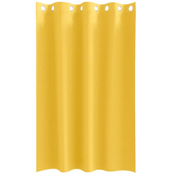 vidaXL Κουρτίνες 2 pcs κίτρινο μουσταρδί 175 x 140 εκ. Πολυεστέρας